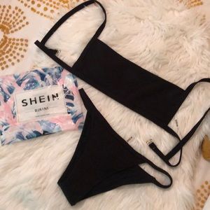 SHEIN Cami Style Black Bikini L